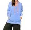 Easel Oakridge Terry Pullover Hoodie In Blue In Blue