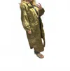 Easel Parachute Cargo Maxi Jacket In Olive In Gray