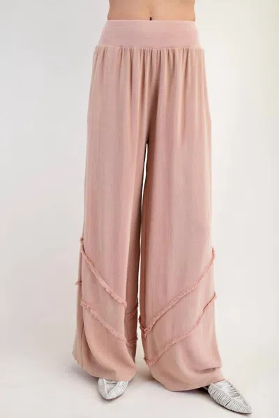 Easel Peace Out Pants In Mauve