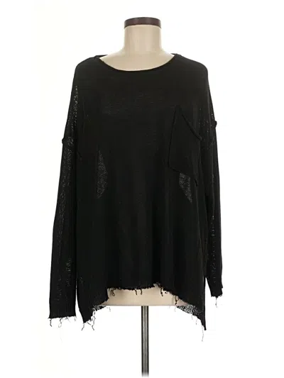 Pre-owned Easel Pullover Sweater In Black