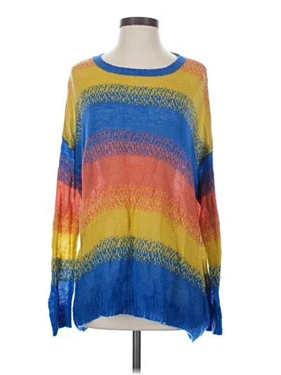 Pre-owned Easel Pullover Sweater In Blue