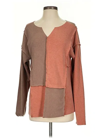 Pre-owned Easel Pullover Sweater In Brown