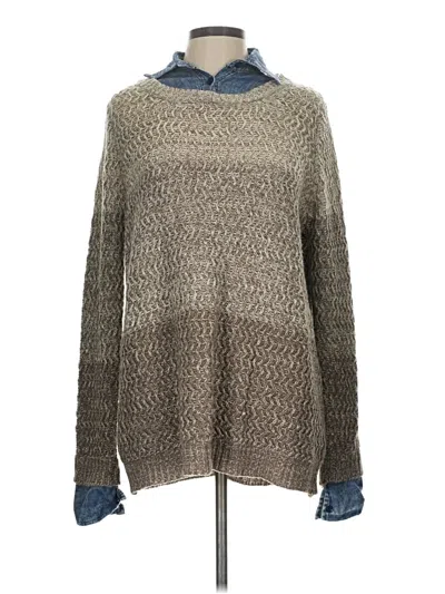 Pre-owned Easel Pullover Sweater In Brown