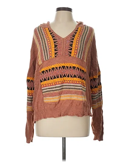 Pre-owned Easel Pullover Sweater In Brown