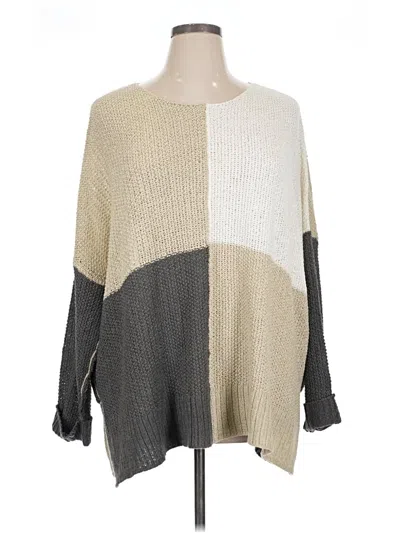 Pre-owned Easel Pullover Sweater In Gray