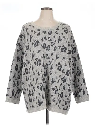 Pre-owned Easel Pullover Sweater In Gray
