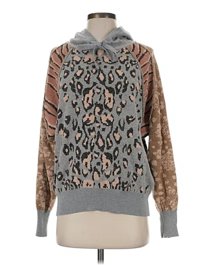 Pre-owned Easel Pullover Sweater In Gray