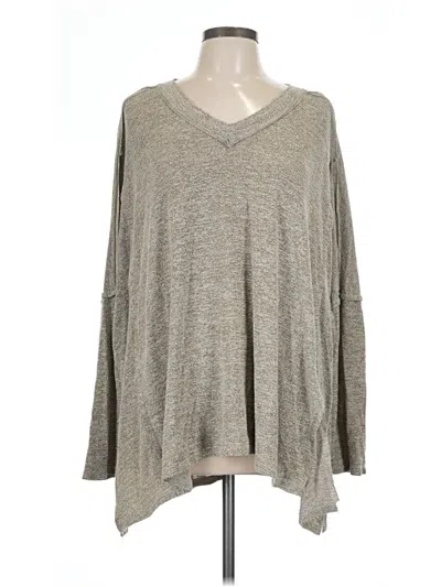 Pre-owned Easel Pullover Sweater In Gray