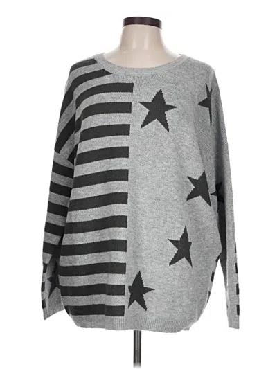 Pre-owned Easel Pullover Sweater In Gray