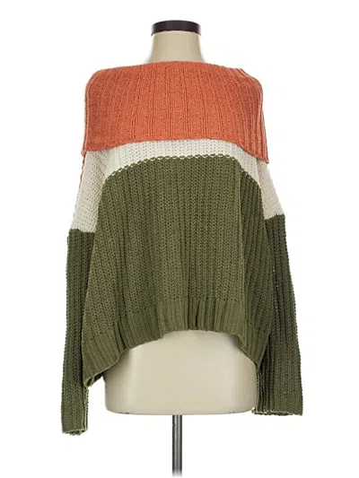 Pre-owned Easel Pullover Sweater In Green