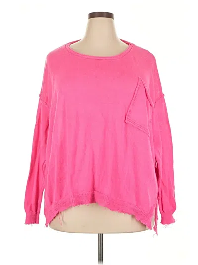 Pre-owned Easel Pullover Sweater In Pink