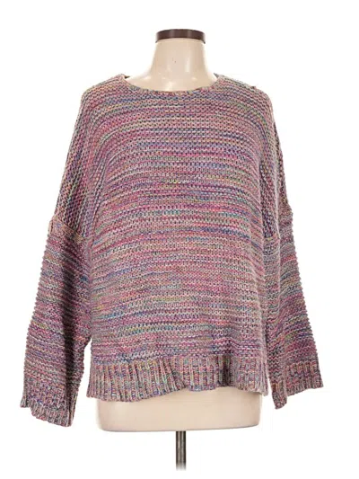 Pre-owned Easel Pullover Sweater In Purple
