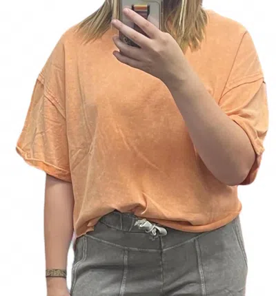 Easel Pure Comfort Tee In Orange