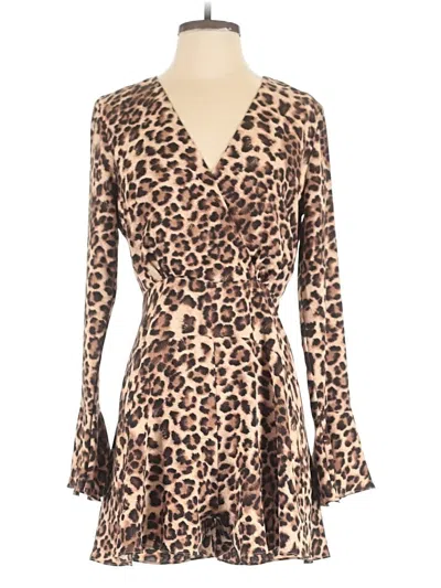 Pre-owned Easel Romper In Brown
