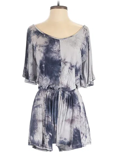 Pre-owned Easel Romper In Gray