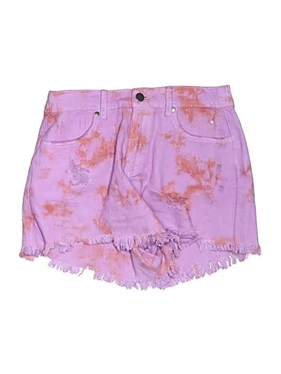Pre-owned Easel Shorts In Purple