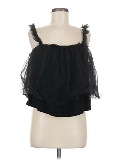 Pre-owned Easel Sleeveless Blouse In Black