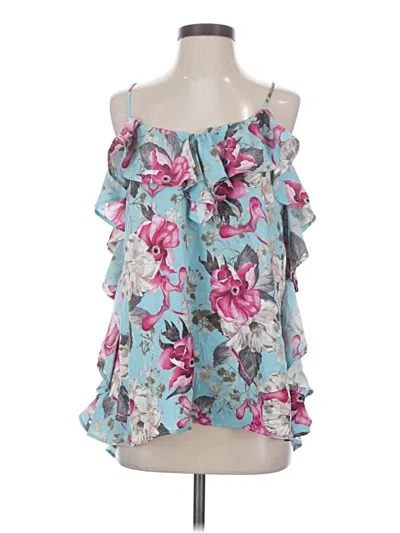 Pre-owned Easel Sleeveless Blouse In Blue