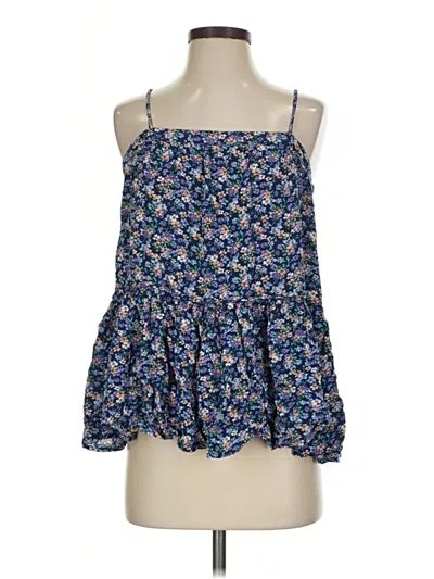 Pre-owned Easel Sleeveless Blouse In Blue