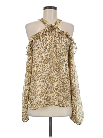 Pre-owned Easel Sleeveless Blouse In Gold