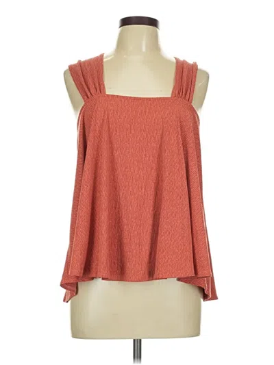 Pre-owned Easel Sleeveless Blouse In Orange