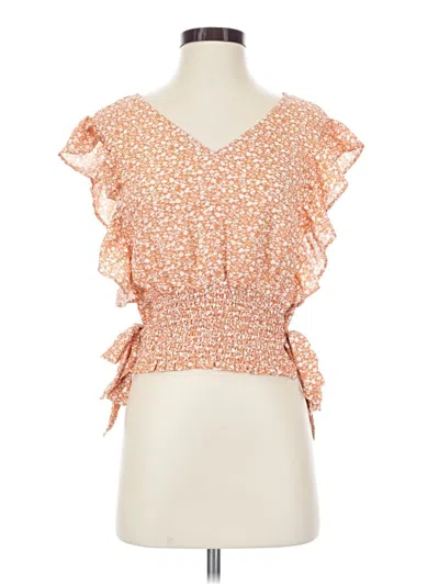Pre-owned Easel Sleeveless Blouse In Orange