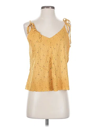 Pre-owned Easel Sleeveless Blouse In Yellow