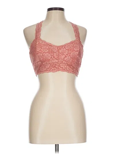 Pre-owned Easel Sleeveless Top Orange Halter Neckline Tops