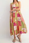 Easel Sundance Stroll Romper In Patchwork In Multi