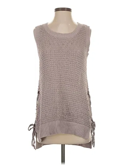 Easel Sweater Vest In Gray