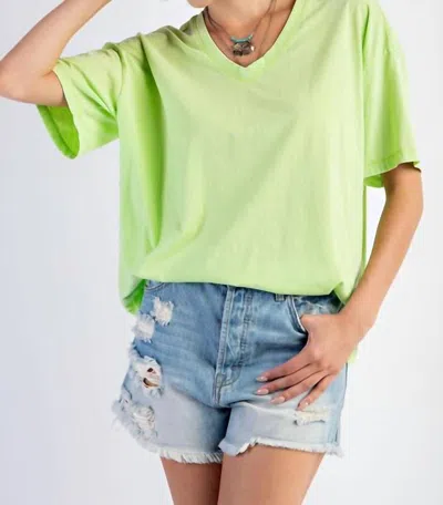Easel The Emma Jo Top - Plus In Lime In Green