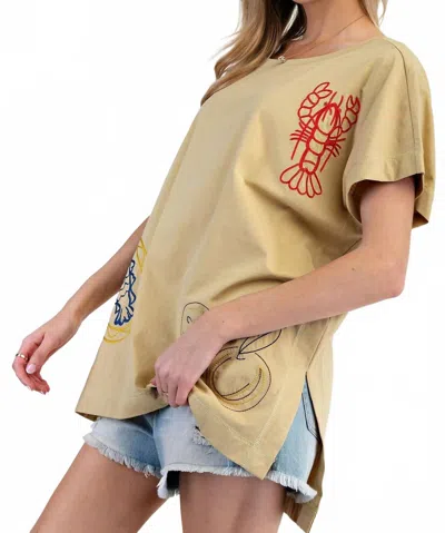 Easel Wine Platter Top In Green Gram In Gold