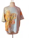 Easel Women's Short Sleeve In Sky Blue In Blue