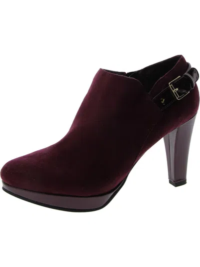 East 5th Esme Womens Faux Suede Buckle Mules In Pink