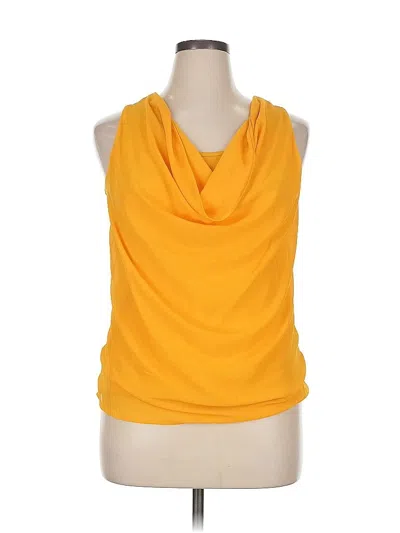 Pre-owned East Adeline Sleeveless Blouse In Yellow