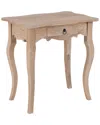 East At Main Benton Rubberwood Accent Table