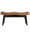 East At Main Myra Teak/hyacinth Bench