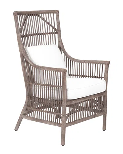 EAST AT MAIN EAST AT MAIN SET OF 2 CIELO RATTAN HIGH BACK ARM CHAIRS