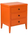 East At Main Webb Orange Acacia Wood Rectangle Accent Table