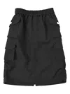 East End Highlanders Elastic-waist Cargo Skirt In Black