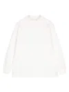 East End Highlanders Long-sleeved Cotton T-shirt In White