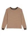 East End Highlanders Striped Long-sleeved T-shirt In Green