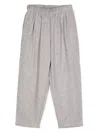 East End Highlanders Twill Straight-leg Trousers In Grey