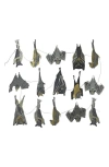 East End Press Bats Sewn Garland In Multi