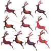 East End Press Paper Reindeer Sewn Garland In Multi