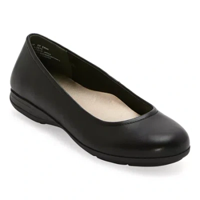 East Fifth East 5th Erin Womens Round Closed Toe Ballet Flats In Black