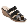 East Fifth East 5th Womens Evergreen Heeled Sandals In Black