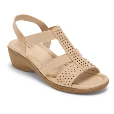 East Fifth East 5th Womens Indigo Strap Sandals In Brown