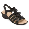 East Fifth East 5th Womens Ister Heeled Sandals In Black