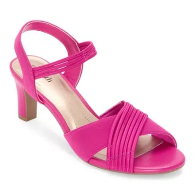 East Fifth East 5th Womens Nelty Heeled Sandals In Pink